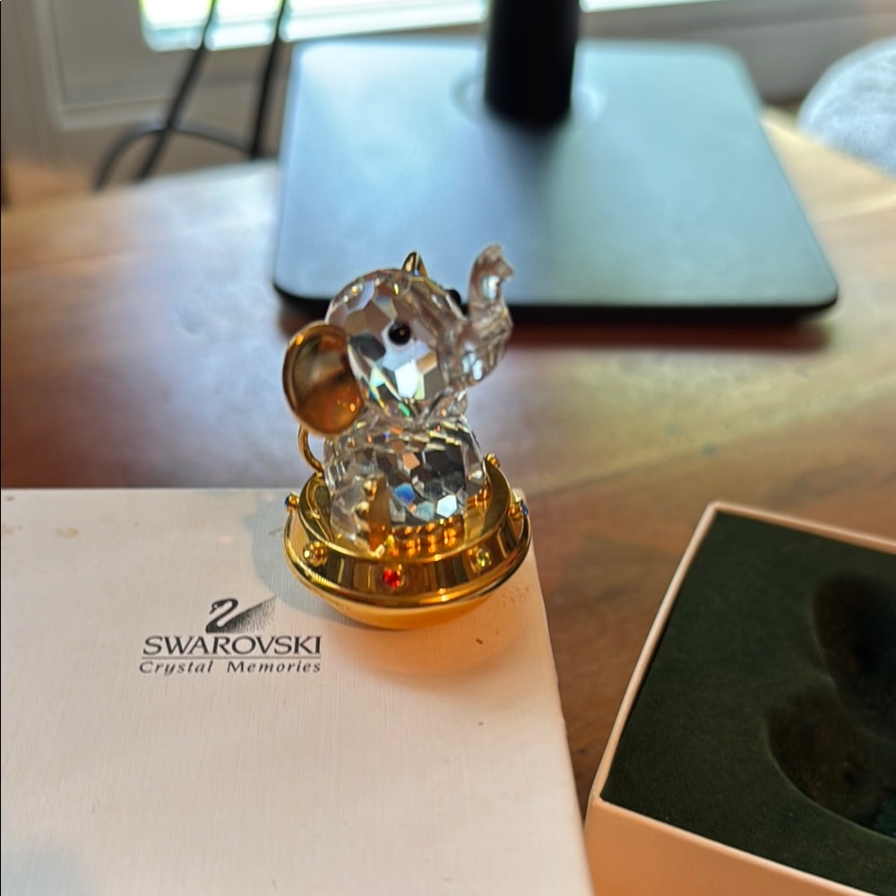 Swarovski Gold and White Decor Accents